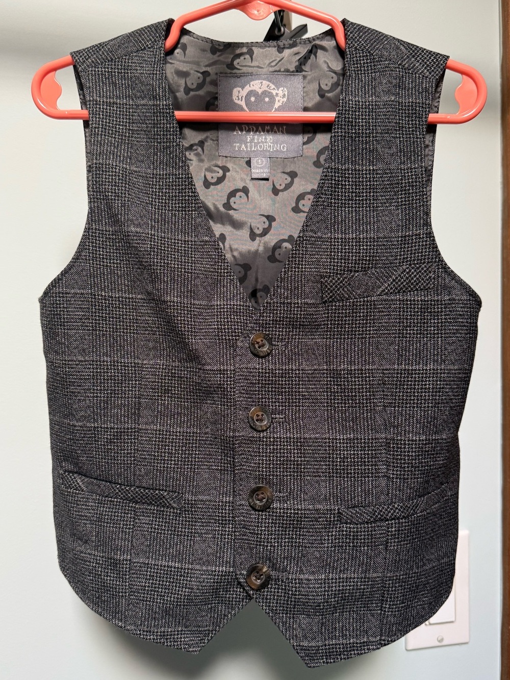 Size 5 Appaman Plaid Tailored Suit Vest Full Set Available Picture Day Wedding